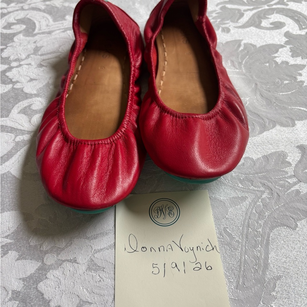 Tieks classic red ballet flats